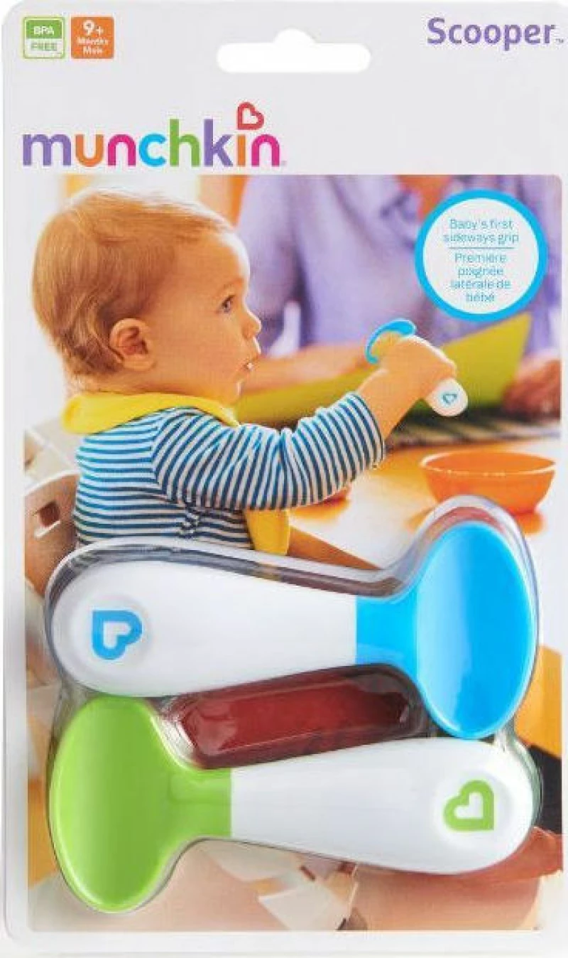 Munchkin Scooper Spoons - 2 Pack Blue/Green