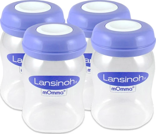 Lansinoh Μπουκάλια Αποθήκευσης Μητρικού Γάλακτος 4x160ml