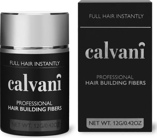 Calvani Hair Building Fibers Σκόνη Πύκνωσης Black 12gr