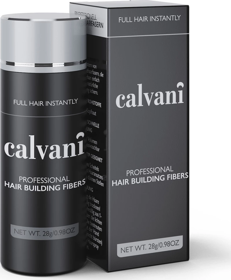 Calvani Hair Building Fibers Σκόνη Πύκνωσης Grey 28gr