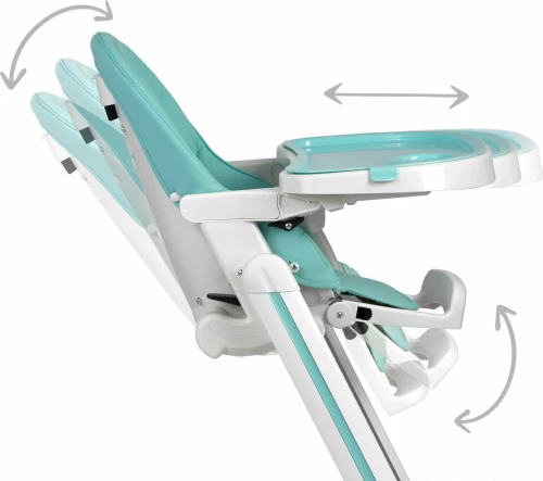 Ricokids Tugo Καρεκλάκι φαγητού με τραπέζι σε γαλάζιο και άσπρο