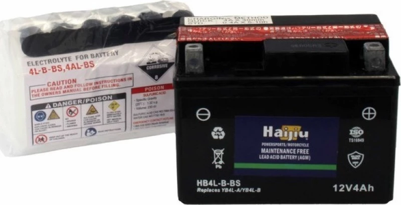 Μπαταρία Μοτοσυκλέτας Haijiu Hb4L-B-Bs 12V 4Ah