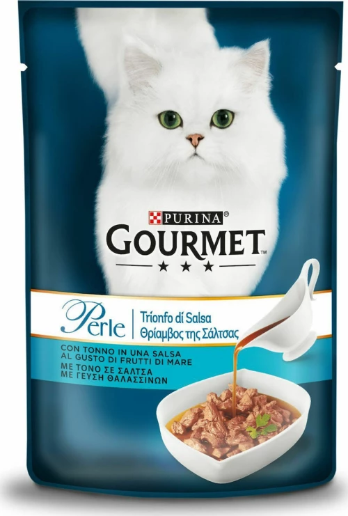 Purina Gourmet Perle Τόνος Θρίαμβος της Σάλτσας 85gr 6τμχ