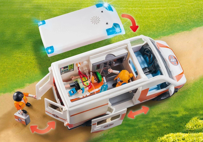 Playmobil City Life: Ασθενοφόρο με Διασώστες