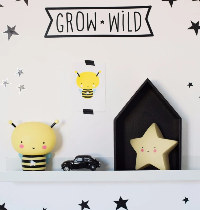 Little Lovely Company Mini Star Light Yellow