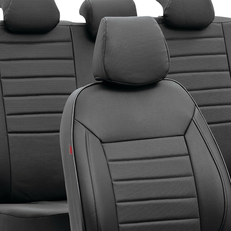 Σετ Καλύμματα Αυτοκινήτου Δερματίνη Luxury Leatherette Μαύρο Lampa