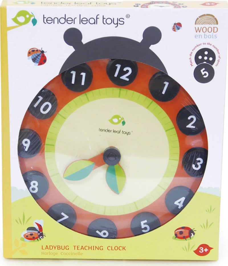 Tender Leaf Toys Εκπαιδευτικό Ρολόι Πασχαλίτσα