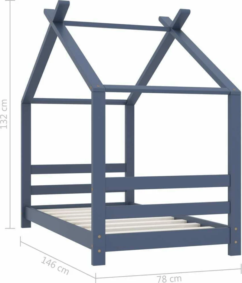 House Μονό Γκρι/Μπλε 70x140cm