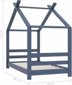 House Μονό Γκρι/Μπλε 70x140cm