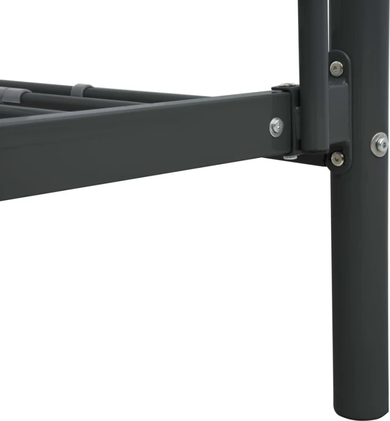 vidaXL Πλαίσιο Κουκέτας Μαύρο 140x200 εκ. / 90x200 εκ. Μεταλλικό
