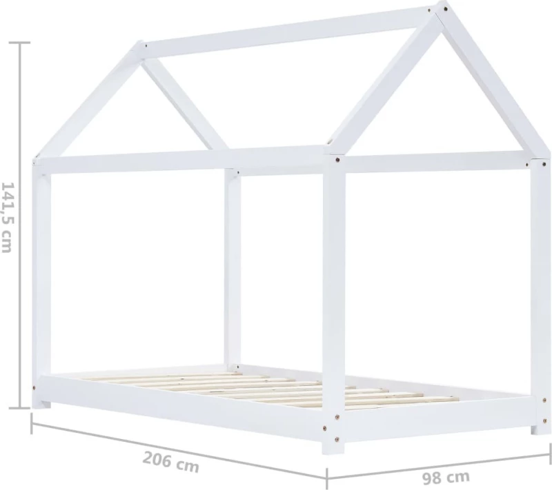 House Μονό Λευκό 200x90