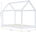 House Μονό Λευκό 200x90