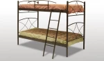 Άνδρος 110*190cm Ημίδιπλη Κουκέτα Καφέ 7221-120-240