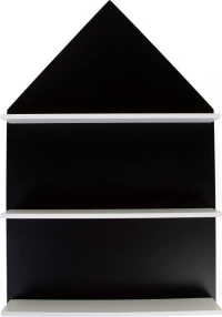 Ξύλινο Ράφι - Μαυροπίνακας 60 x 11 x 90 cm