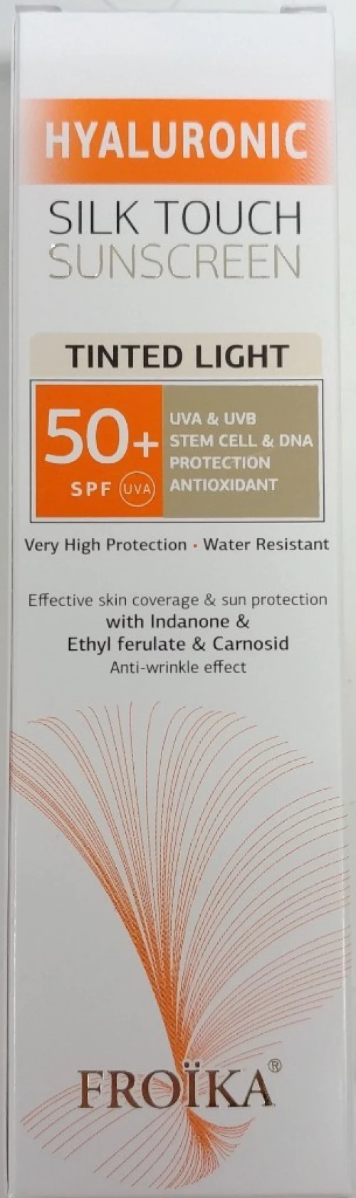 Froika Hyaluronic SilkTouch Sunscreen Tinted Light Cream SPF50 40ml