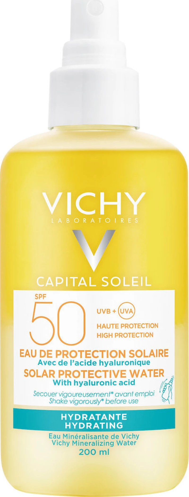 Vichy Capital Soleil Solar Protective Water with Hyaluronic Acid SPF50+ 200ml