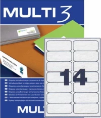 Multi 3 Αυτοκόλλητες Ετικέτες Α4 99.1x38.1mm