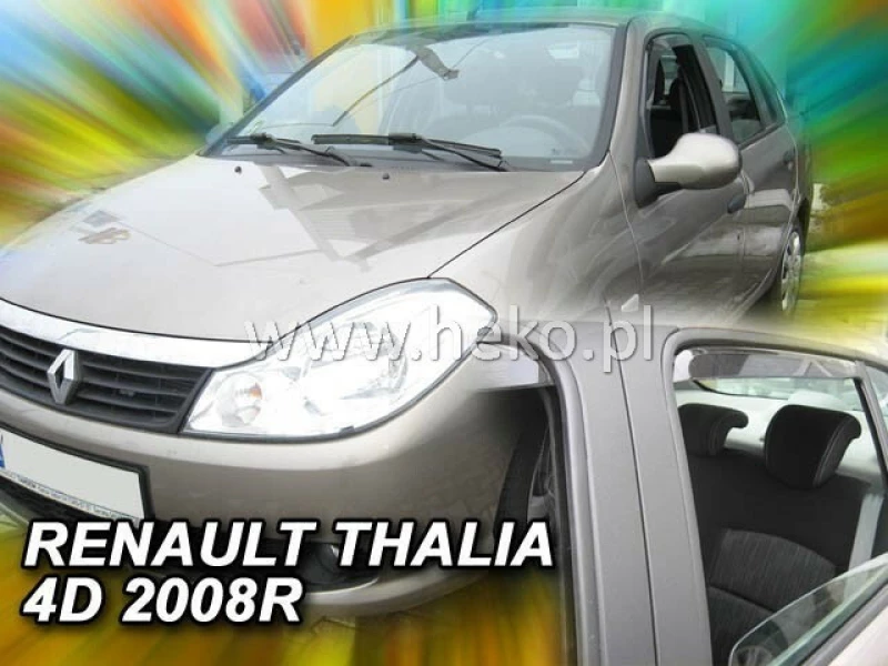 Heko Σετ Ανεμοθραύστες Μπροστινοί & Πίσω για Renault Thalia 4D 2008 4τμχ