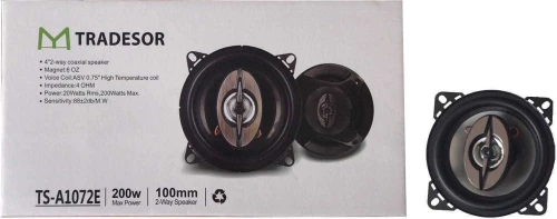 Ηχεία Αυτοκινήτου 2Χ - 4X2Way - 100Mm - 200W - Ts-A1072E