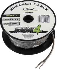 Four Connect 4-SCM1530 Καλώδιο Ηχείων 2x1,5 mm2 Σε Κουλούρα Μήκους 30m