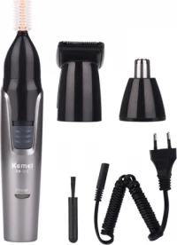 Επαναφορτιζόμενη Ξυριστική-Trimmer Μηχανή 3 Σε 1 Kemei Km-312