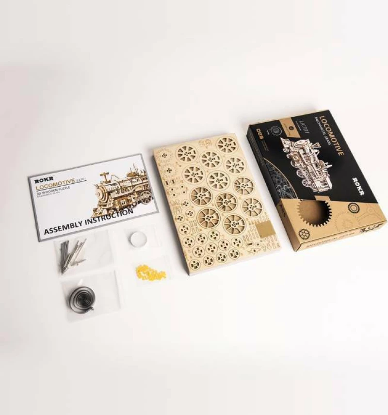 model kit Locomotive 37 cm MDF 350 parts
