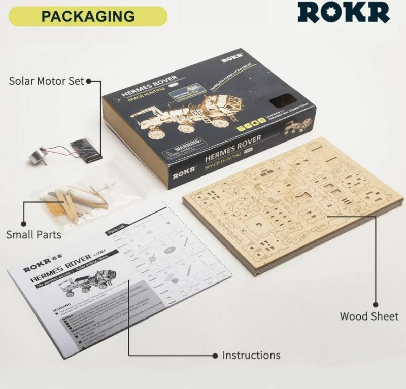 Robotime Ξύλινο 3D Puzzle Rambler Rover Ls401 (Robotime)