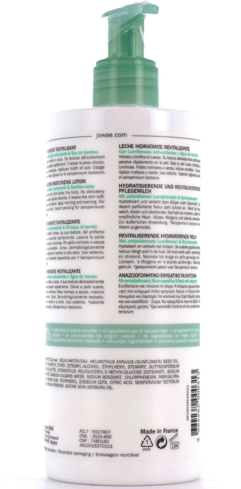 Jowae Lait Hydratant Revitalisant 400ml