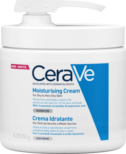 CeraVe Moisturising Cream For Dry To Very Dry Skin Pump 454gr