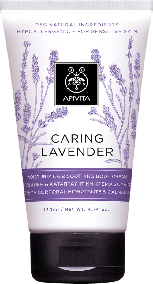 Apivita Caring Lavender Moisturizing & Soothing Body Cream 150ml