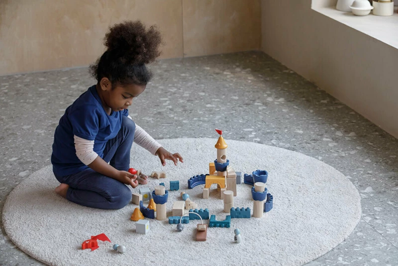 Plan Toys Κάστρο με Δράκο 47τμχ