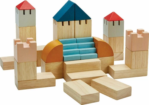 Plan Toys Χρωματιστά Τουβλάκια 30τμχ