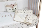 Bebe Stars Κουβέρτα Αγκαλιάς & Λίκνου Pom-Pom Fleece 90x110cm Fox