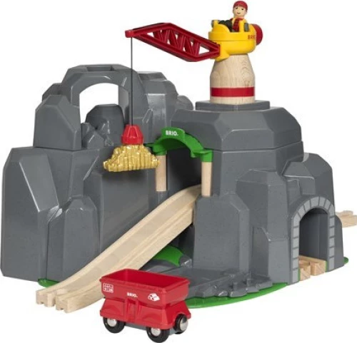 Brio Toys Crane & Mountain Tunnel