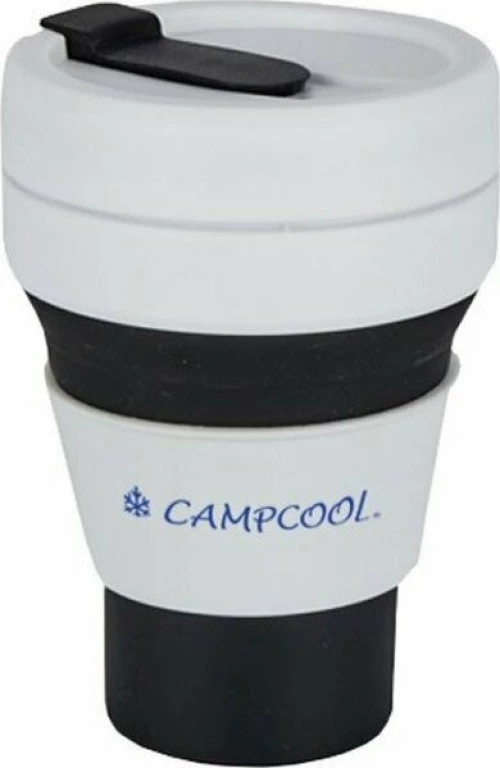 ΚΟΥΠΑ ΣΙΛΙΚΟΝΗΣ ΠΤΥΣΣΟΜΕΝΗ 475ml CAMPCOOL - Μαύρο