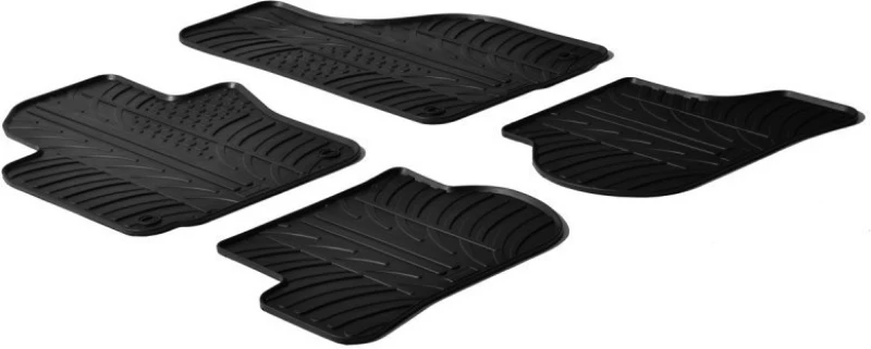 Gledring Σετ Πατάκια 4τμχ από Λάστιχο VW Golf / Jetta / Scirocco