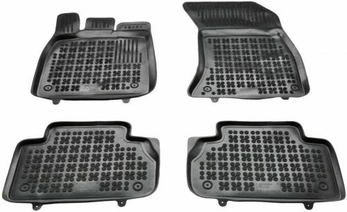 Rezaw Plast Σετ Πατάκια 4τμχ από Λάστιχο για Audi Q5 2017 Μαύρο