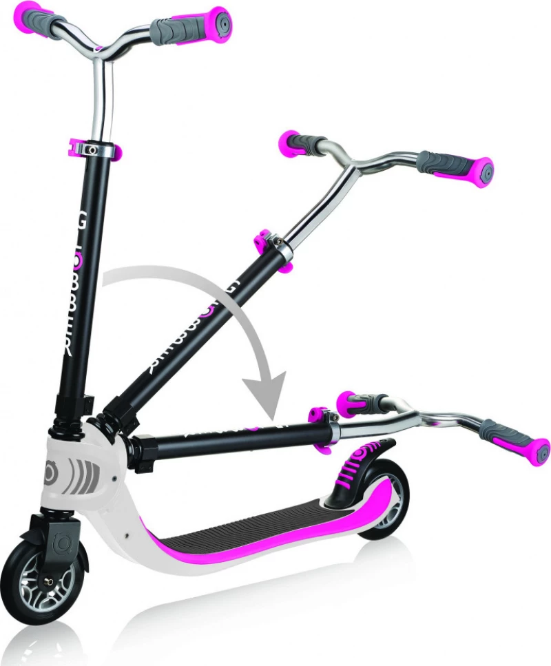 Globber Foldable Flow 125 White Pink