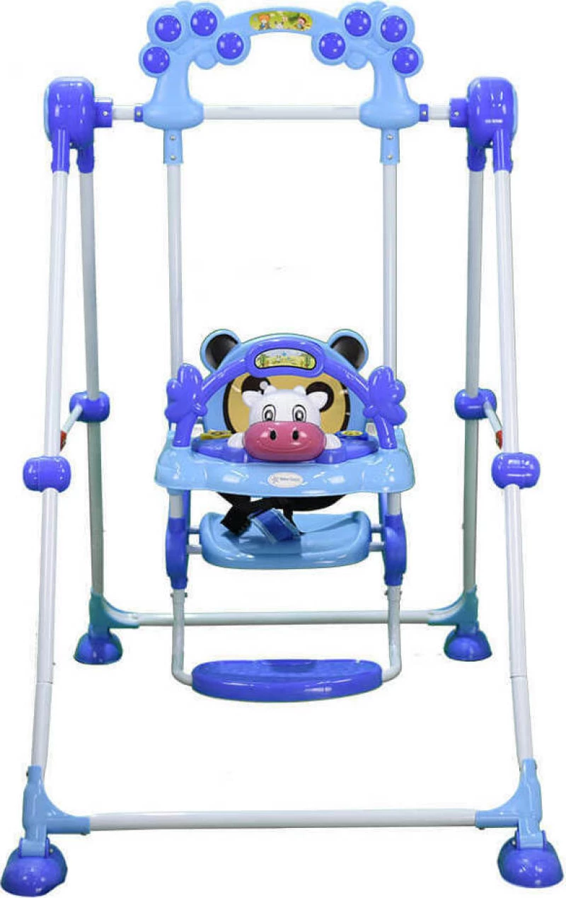 Bebe Stars Κούνια Παιδική Cow Blue