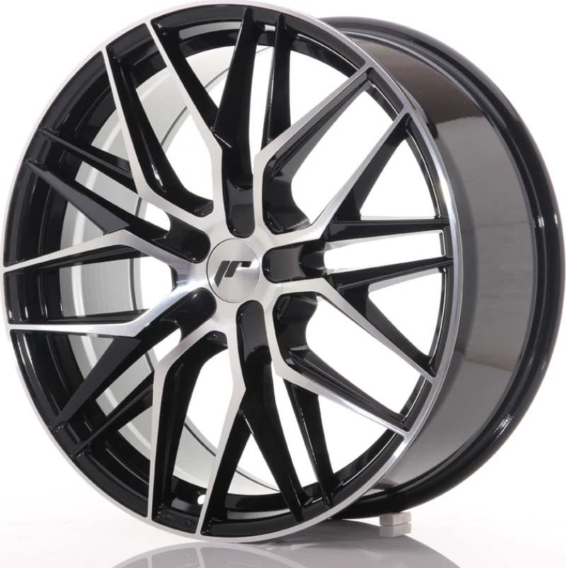 Japan Racing Wheels JR28 21x9 ET15-45 Blank Gloss Black Machined Face