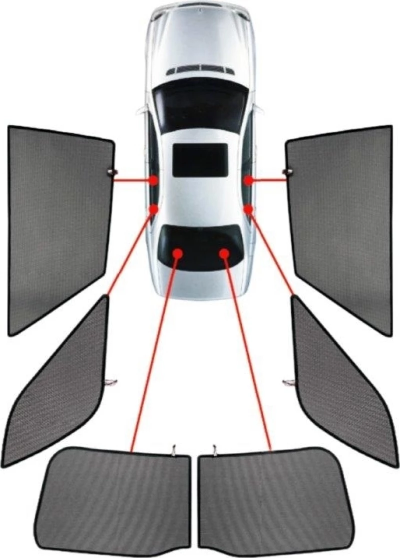 CarShades Πλαϊνά Σκίαστρα Σετ Mini Cooper Hatch 2015+ 5D 6τμχ