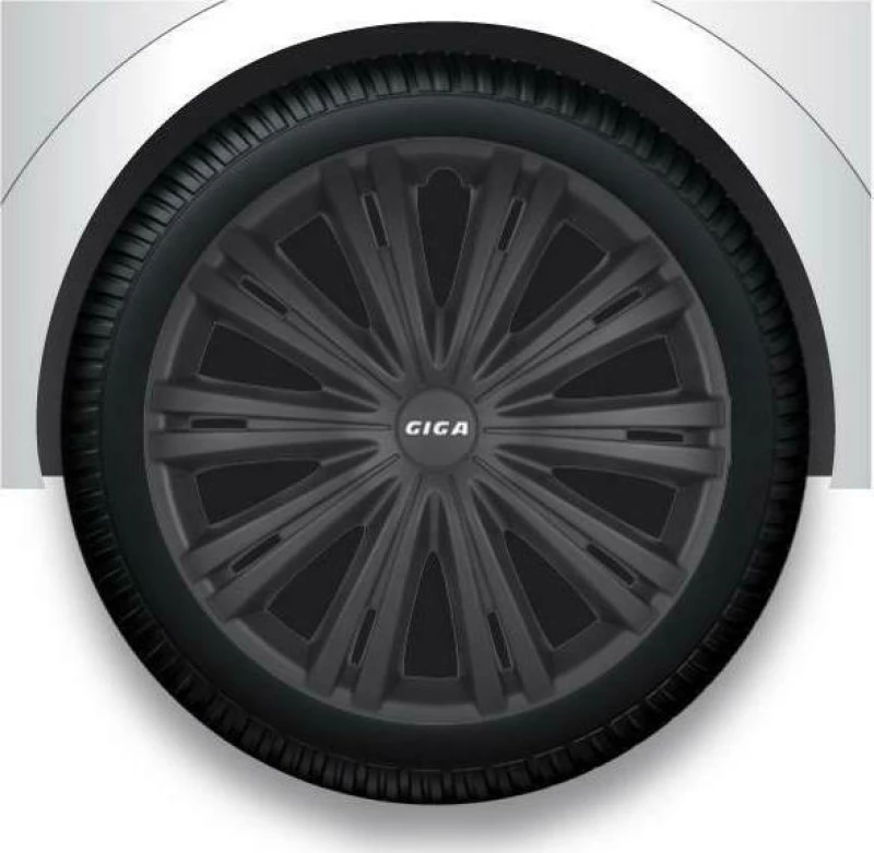 4Racing Σετ Τάσια Αυτοκινήτου Giga 4τμχ 15" Μαύρο
