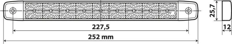 Lampa 41542 9-32V - Κόκκινο