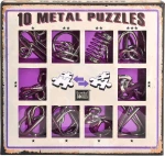 10 Metal Puzzles Purple Set