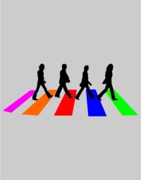 The Beatles road T-shirt - BLACK