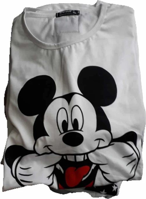 Μπλουζάκι ανδρικό κοντομάνικο MICKEY ΜΧ811 λευκο