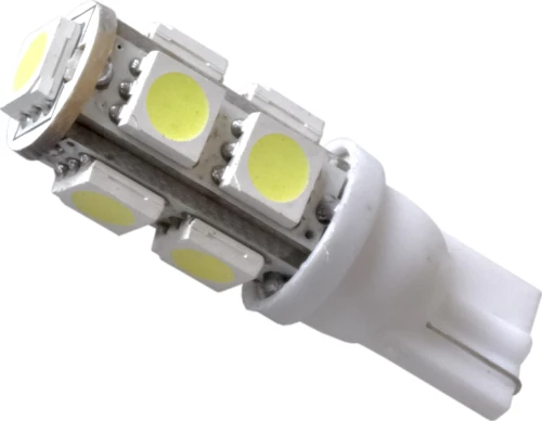 GloboStar T10 με 9 SMD 5050 12V 1τμχ Ψυχρό Λευκό