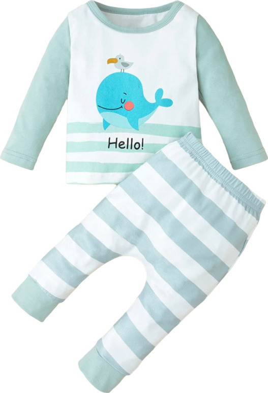 Baby Unisex Set "Whale" Turquoise