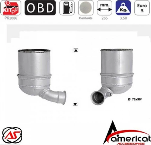 Americat Φίλτρο DPF Κορδιερίτη Citroen C3/DS3 - Peugeot 206/207/208