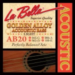 La Bella Golden Alloy Acoustic Bass Light 45-100